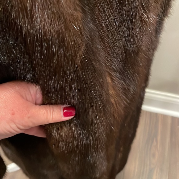 Vintage Brown Mink Long Fur Coat Mark Perlman’s - Picture 6 of 10